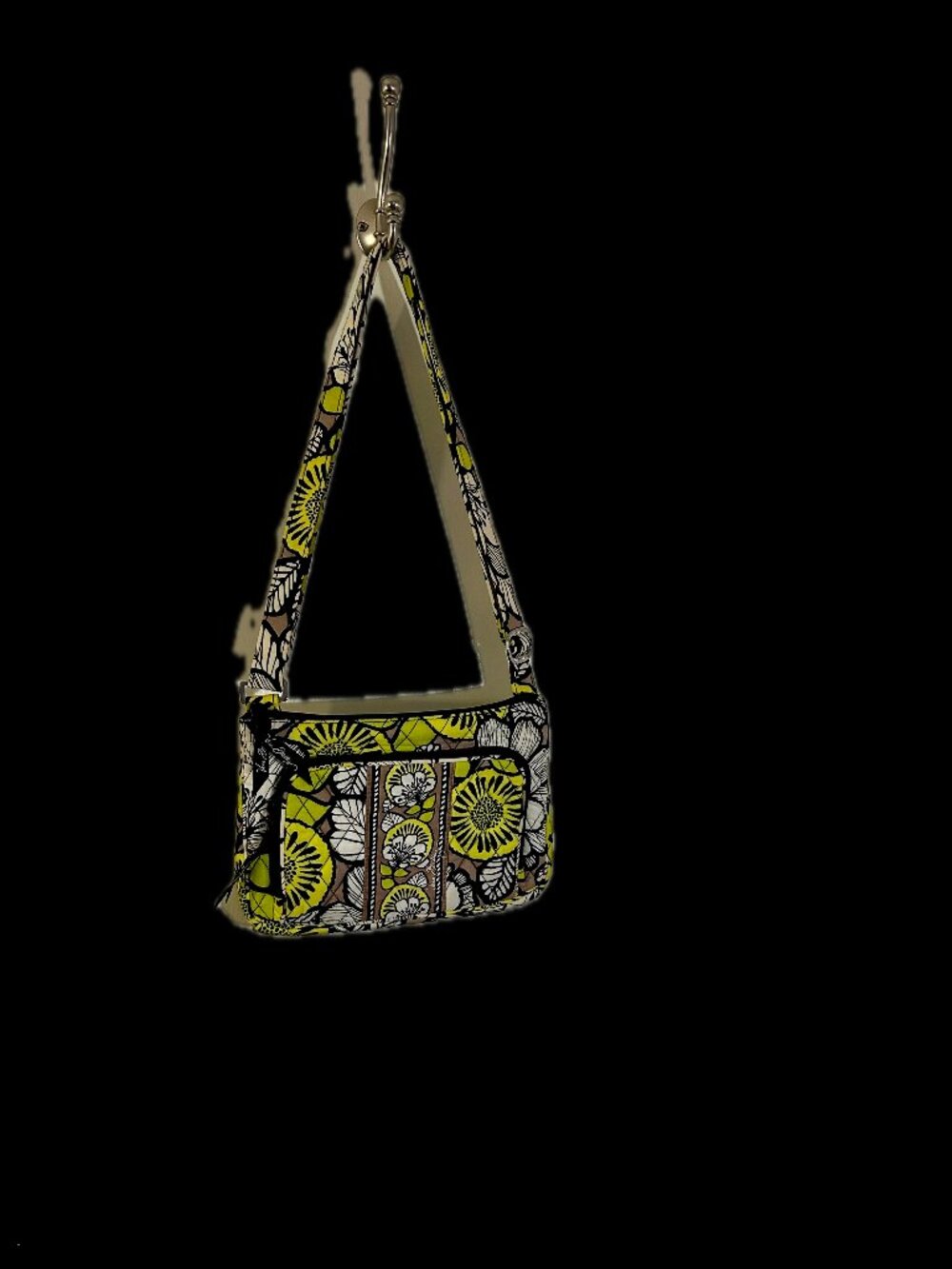 Vera Bradley Little Hipster in Citron with Matching Zip ID Case